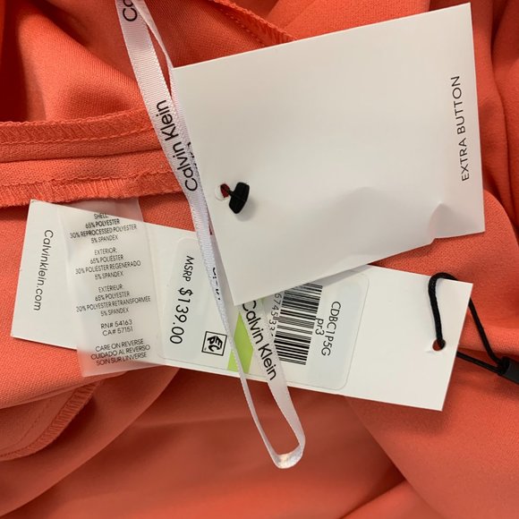 New CALVIN KLEIN PORCELAIN MIDI SHEATH DRESS - Picture 5 of 5